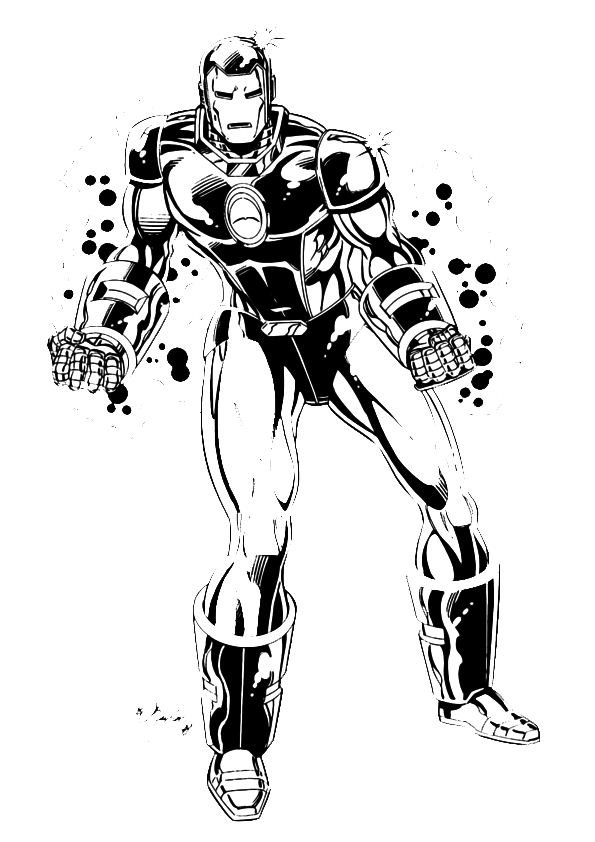 ironman mask coloring pages