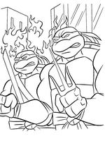 coloring page Ninja Turtles