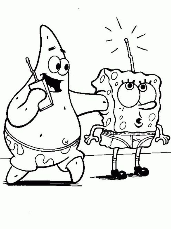 Kids-n-fun.com | 39 coloring pages of Spongebob Squarepants