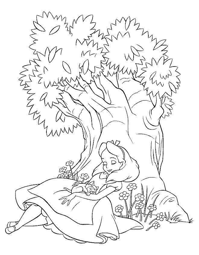 Kids-n-fun.com | 16 coloring pages of Alice in Wonderland