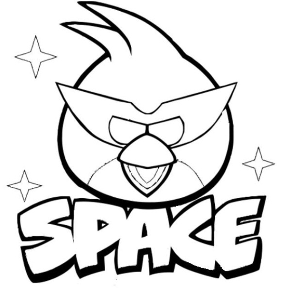 Kids-n-fun.com | 9 coloring pages of Angry Bird Space