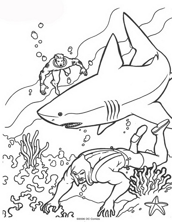 Kids-n-fun.com | 62 coloring pages of Aquaman