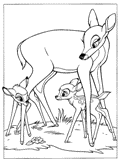 Kids-n-fun | 16 coloring pages of Bambi