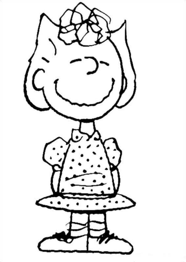 charlie brown christmas coloring page