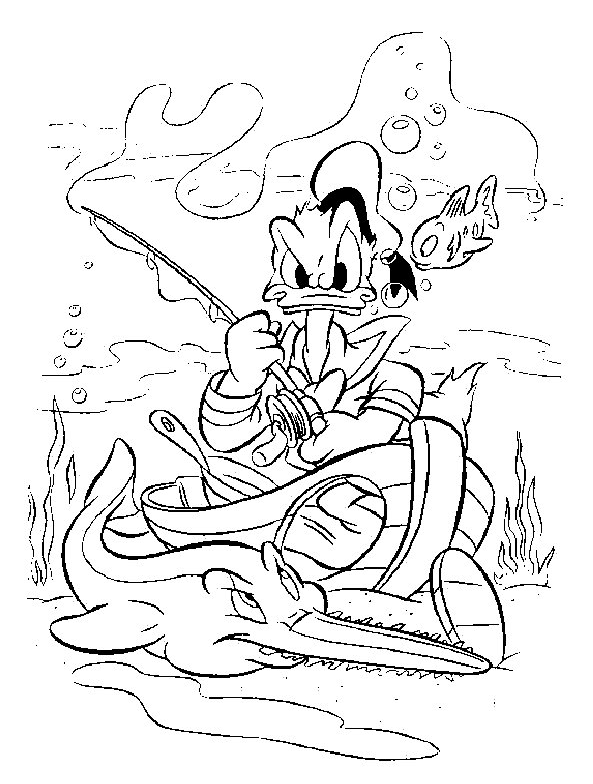 donald duck halloween coloring pages