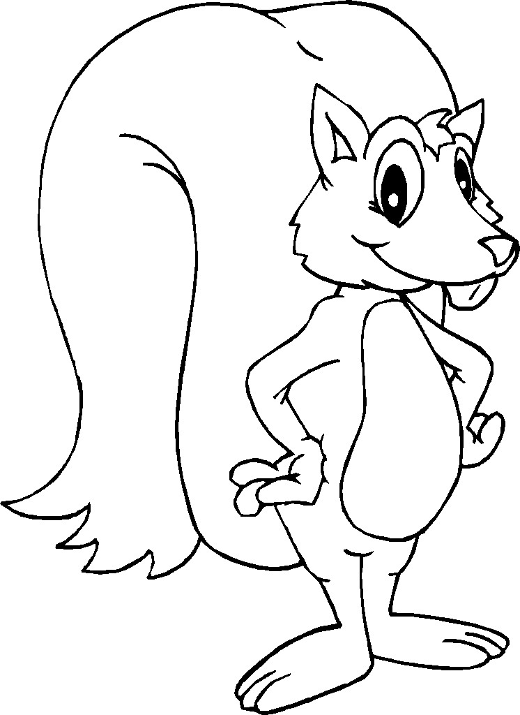 Kids-n-fun.com | 13 coloring pages of Squirrel