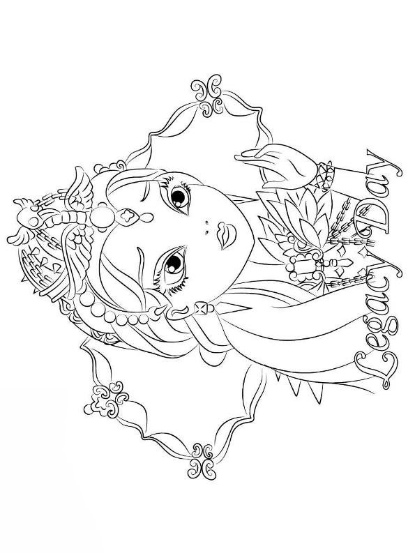 ever after high coloring pages legacy day cerise