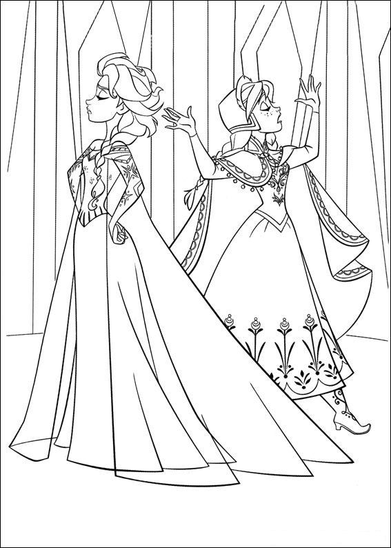 Kidsnfuncom 35 coloring pages of Frozen