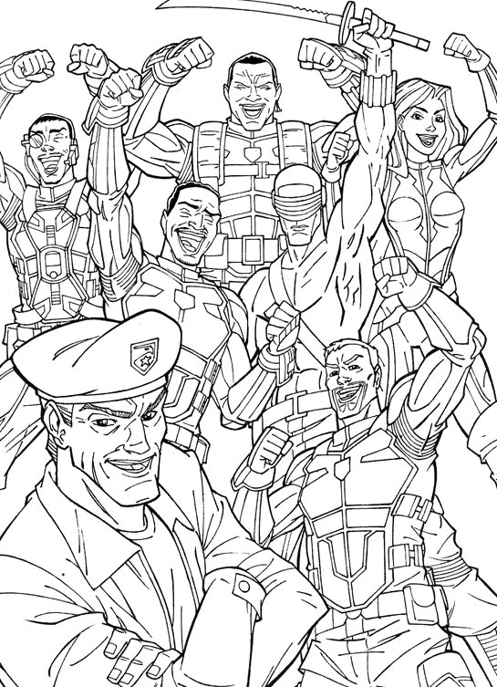 Kids-n-fun.com | 44 coloring pages of G.I. Joe