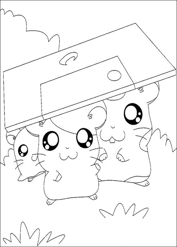 Kids-n-fun.com | 32 coloring pages of Hamtaro