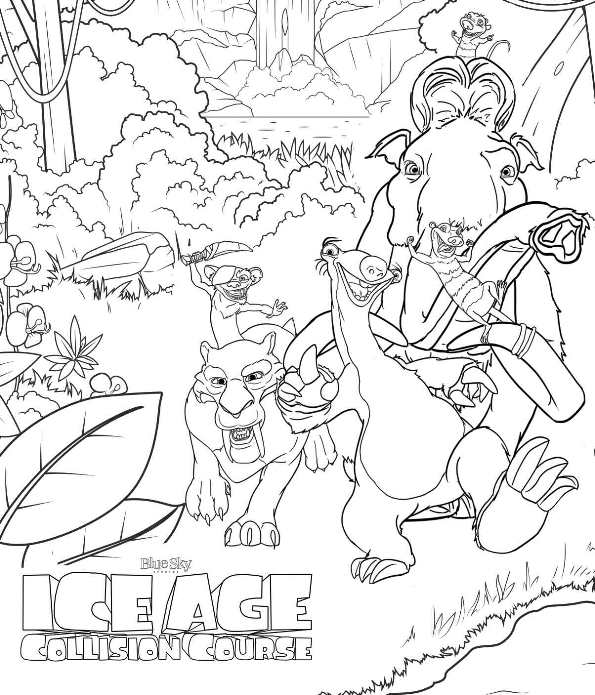 Kids-n-fun.com | 7 coloring pages of Ice age collision course