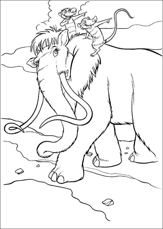 Kids N 34 Coloring Pages Of Ice Age 2