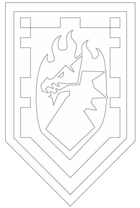shield coloring page