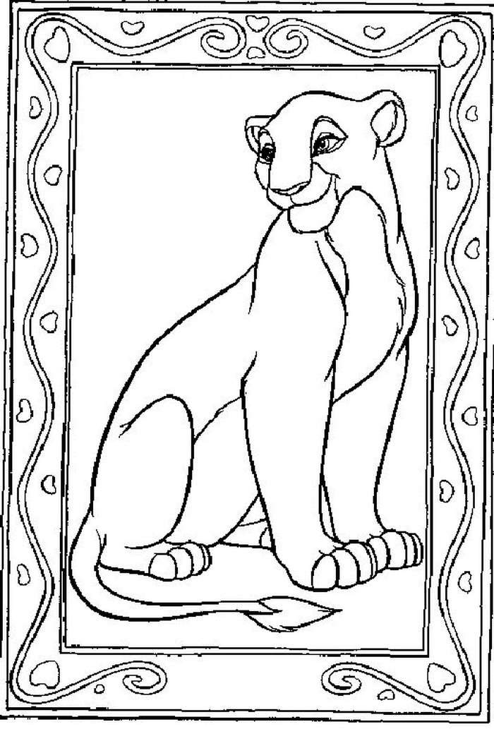 lion king coloring pages nala