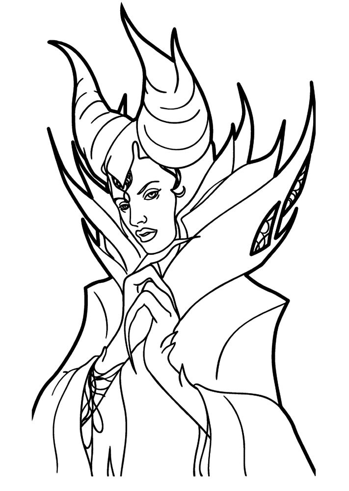 Kids n fun 11 Coloring Pages Of Maleficent