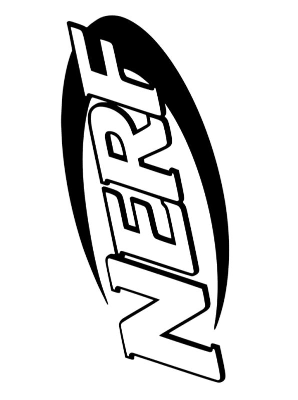 Kids-n-fun.com | Coloring page Nerf Blasters NERF Logo