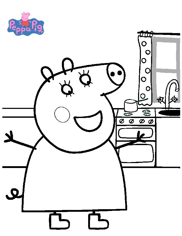 Kids-n-fun.com | 20 coloring pages of Peppa Pig