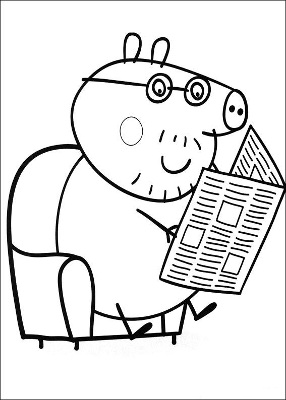 Kids-n-fun.com | 20 coloring pages of Peppa Pig