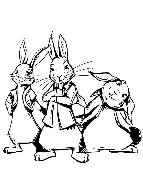 Kids-n-fun.com | 13 coloring pages of Peter Rabbit the movie