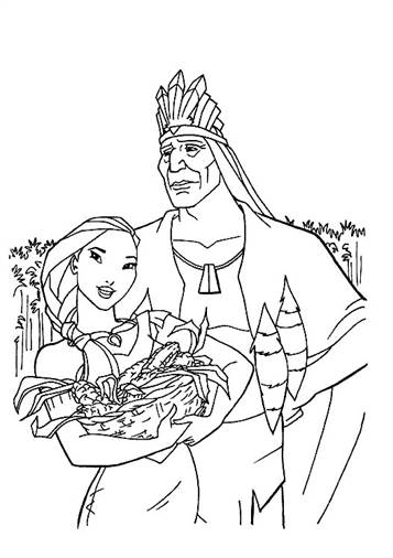 Kids-n-fun.com | 16 coloring pages of Pocahontas
