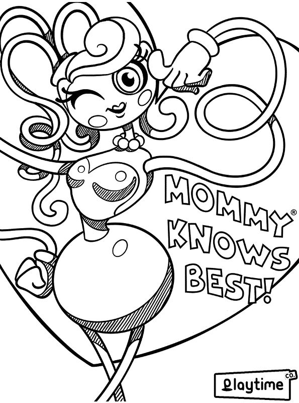 Mommy Long Legs Coloring Book: Multiple Pages of High Quality coloring  Designs For Kids And Adults, 8,5 x 11