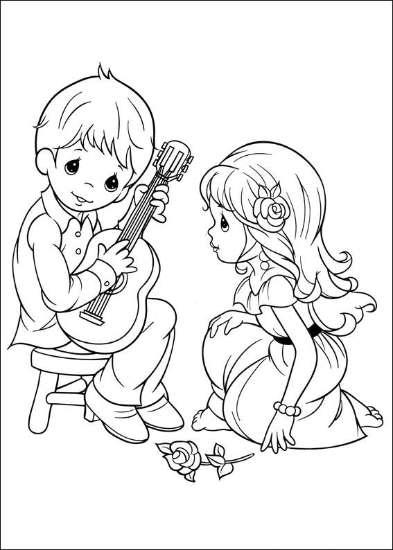 Kids-n-fun.com | 42 coloring pages of Precious moments