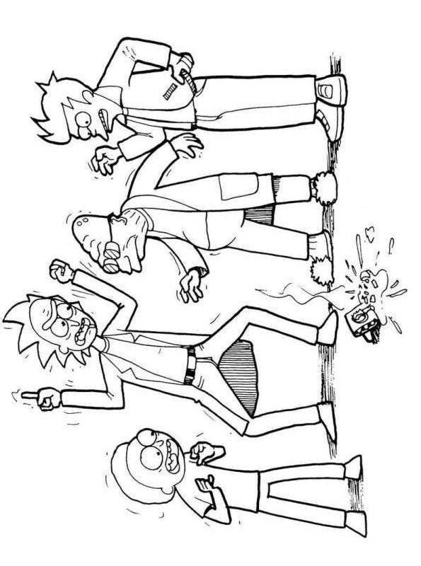 Kids N Coloring Page Rick And Morty Rick And Morty 02