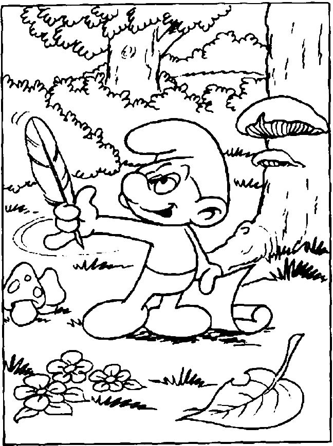 Kids-n-fun.com | 59 coloring pages of Smurfs