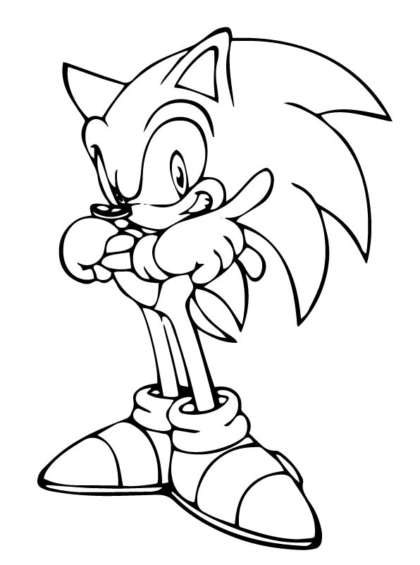 Sonic Hedgehog Kids Colouring Pictures to Print-and-Colour Online