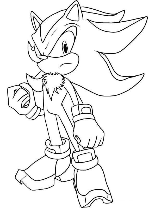 Dark Sonic The Hedgehog Coloring Pages. When viewed from its