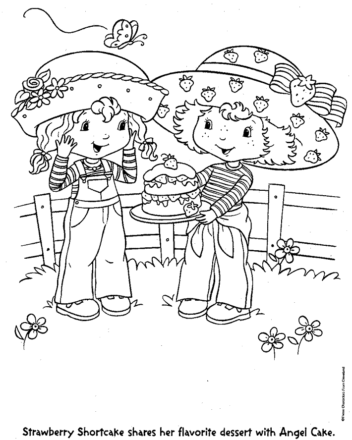 Kids-n-fun.com | 22 coloring pages of Strawberry Shortcake