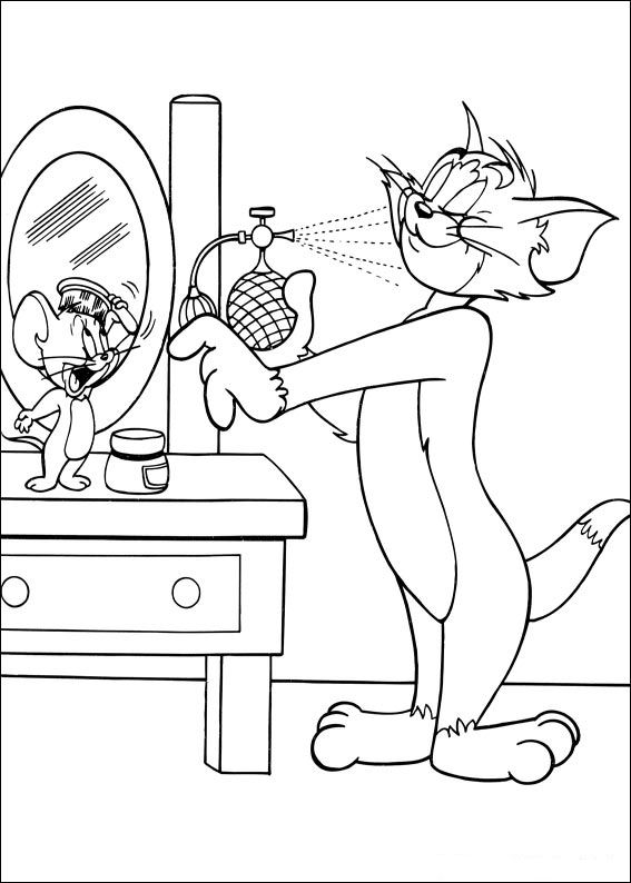 Kids-n-fun.com | 43 coloring pages of Tom and Jerry