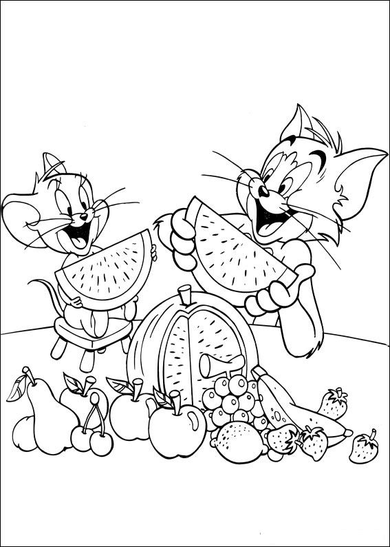 Kids Fun 43 Coloring Pages Tom Jerry Online