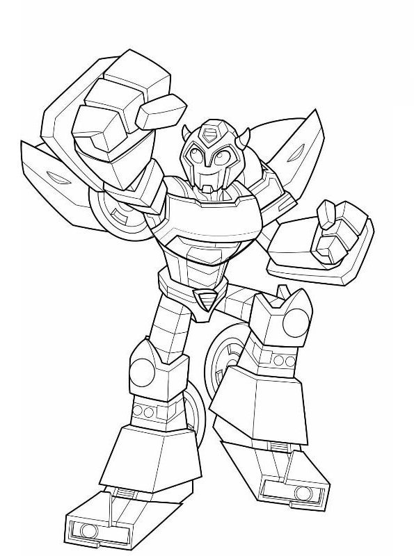 Kids-n-fun.com | Coloring page Transformers Rescue Bots Bumblebee 2