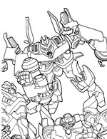 Transformers Colouring In