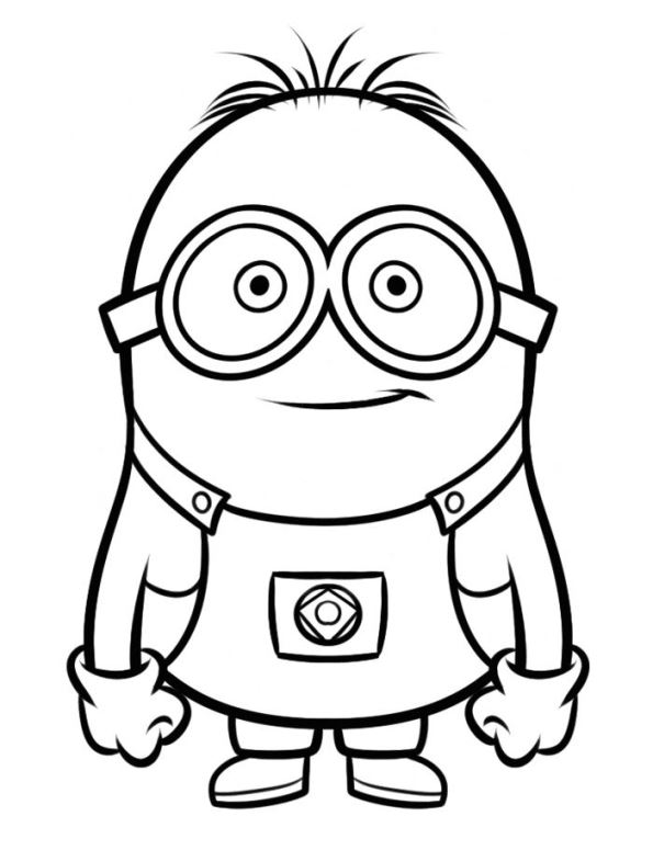 despicable me minion coloring pages for kids