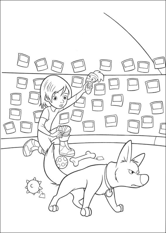 bolt the dog coloring pages