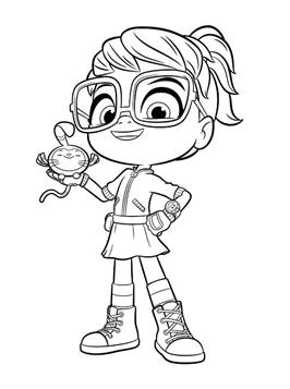 Kids-n-fun.com | 12 coloring pages of Abby Hatcher