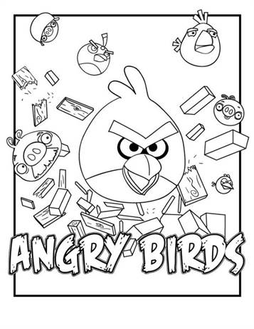 kids n fun com 42 coloring pages of angry birds