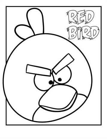 Bubbles coloring sheet Angry Birds to print 