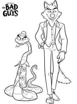 26+ Bad Guys Book Coloring Pages - TameemFeben