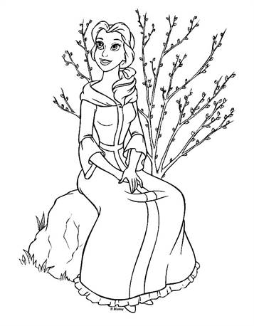  Coloring Pages Disney Beauty And The Beast Best