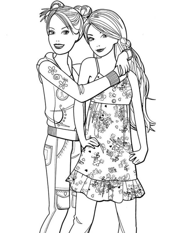 Cute Bff Coloring Coloring Pages
