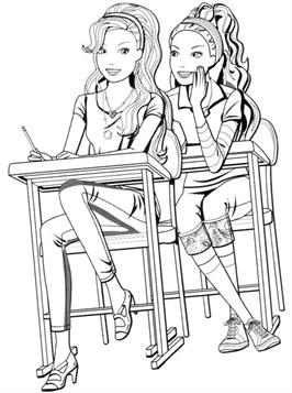 bff cute coloring pages for girls