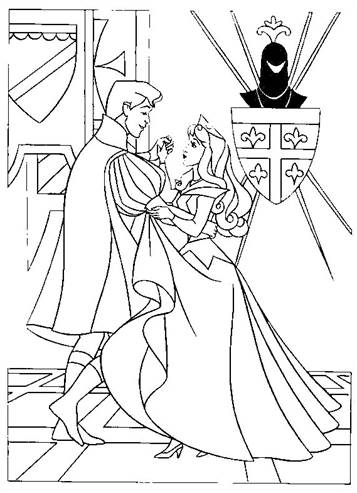 disney prince and princess coloring pages
