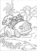 Kids-n-fun | 27 coloring pages of Dora the Explorer 2