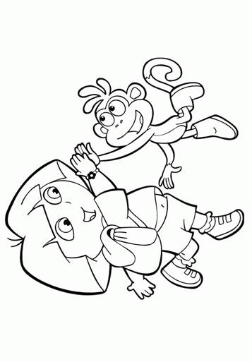 1) earn Colors for Kids and Color Dora the Explorer Coloring Pages |  BirthdayCandyLand - YouTube