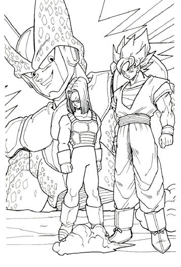 Dragon Ball Z Coloring Page  Cartoon coloring pages, Dragon coloring page,  Super coloring pages