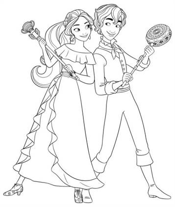 Kids-n-fun.com | 44 coloring pages of Elena of Avalor