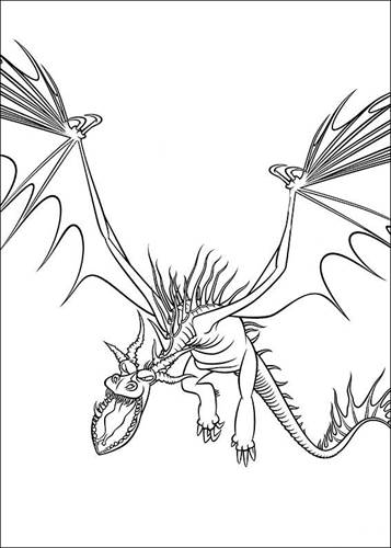 how to train a dragon coloring pages free